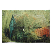 El granero viejo Placemat Mantel