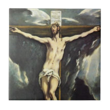 El Greco Cristo en la teja cruzada