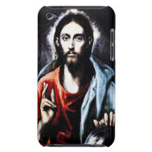 El Greco Cristo que bendice el caso del tacto de i iPod Case-Mate Carcasa