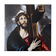 El Greco Cristo que lleva la teja cruzada