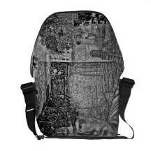El gris graba en relieve la bolsa de mensajero de  bolsa de mensajeria 