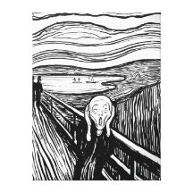 El grito de Edvard Munch Impresión En Lienzo Estirada