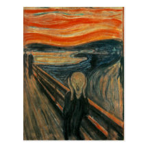 El grito de Edvard Munch Postal