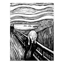 El grito de Edvard Munch Tarjetas Postales
