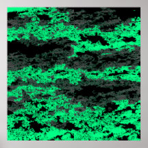 El Grunge verde se nubla el poster