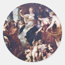 El Gückseligkeit la regencia de Marie De Medici Etiqueta Redonda