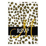 El guepardo mancha el modelo que casa las tarjetas invitaciones personalizada