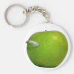 El gusano en la manzana llaveros personalizados