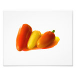 El habanero blanco de tres conos sazona amarillo c impresión fotográfica