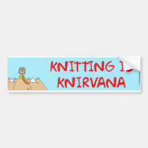 el hacer punto es knirvana pegatina de parachoque