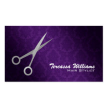 El Hairstylist Scissors tarjetas de visita