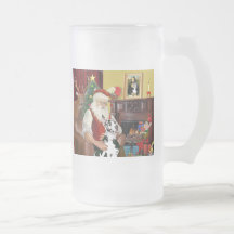 El Harlequin great dane de Santa Taza De Café