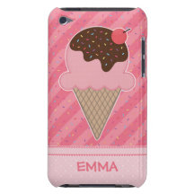 El helado, jarabe, asperja y una cereza en el top iPod touch Case-Mate coberturas
