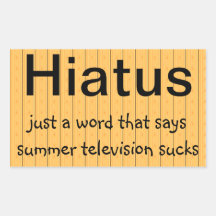 el hiato, apenas una palabra que diga el verano TV Rectangular Pegatinas