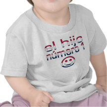 EL Hijo Número 1 en colores de la bandera american Camiseta