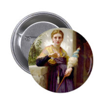 El hilandero, William-Adolphe Bouguereau Pin