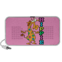 el hippie lindo florece el personaje de dibujos an notebook altavoz