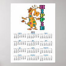 el hippie lindo florece el personaje de dibujos an poster
