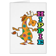 el hippie lindo florece el personaje de dibujos an felicitación
