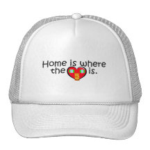 El hogar es donde está el corazón gorras
