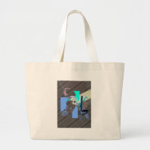 El hombre bolsas lienzo