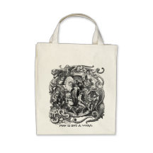 El hombre es solamente un gusano bolsas lienzo