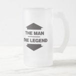 El hombre la leyenda - negro taza