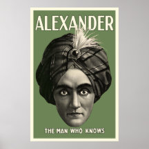 El hombre que sabe el poster - verde
