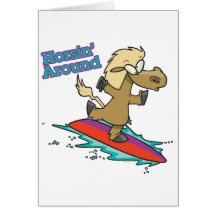 el horsing alrededor de dibujo animado divertido d felicitación