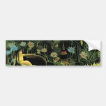 El ideal de Henri Rousseau (1910) Etiqueta De Parachoque