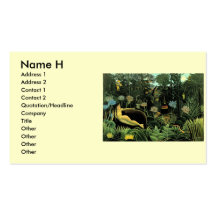 El ideal de Henri Rousseau (1910) Plantilla De Tarjeta De Visita