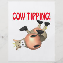 El inclinar de la vaca tarjeta publicitaria
