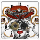el individuo enrrollado del miedo del steampunk