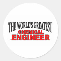 El ingeniero químico más grande del mundo pegatina redonda