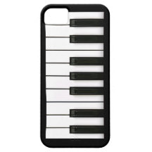 El instrumento del piano cierra el instrumento de  iPhone 5 Case-Mate cobertura