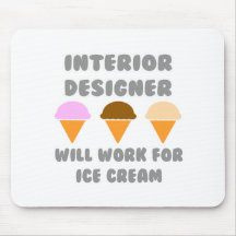 El interiorista… trabajará para el helado tapete de raton