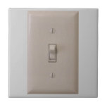 El interruptor de la luz tejas