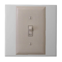 El interruptor de la luz tejas