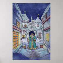 el invierno devuelve el poster del día de fiesta