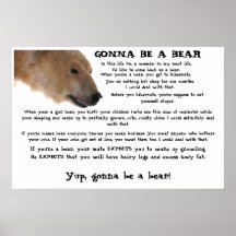 El ir a ser un oso impresiones