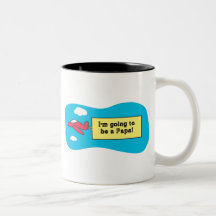 ¡El ir a ser una papá! Tazas De Café