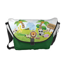 El ir al parque zoológico bolsas de mensajería