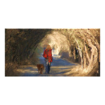 el ir para un paseo tarjetas fotográficas personalizadas