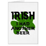 El irlandés I comía otra cerveza Tarjeton