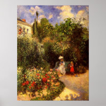El jardín de Pissarro "en el poster de Pontoise" -