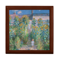 El jardín del artista en Vetheuil de Claude Monet cajas de regalo