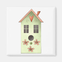 El jardín del gramo · Birdhouse verde Imán De Nevera