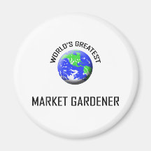 El jardinero del mercado más grande del mundo imán de frigorifico