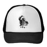 El jefe indio del nativo americano o Brave Gorros