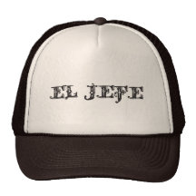 EL Jefe materia "del jefe" Gorro De Camionero